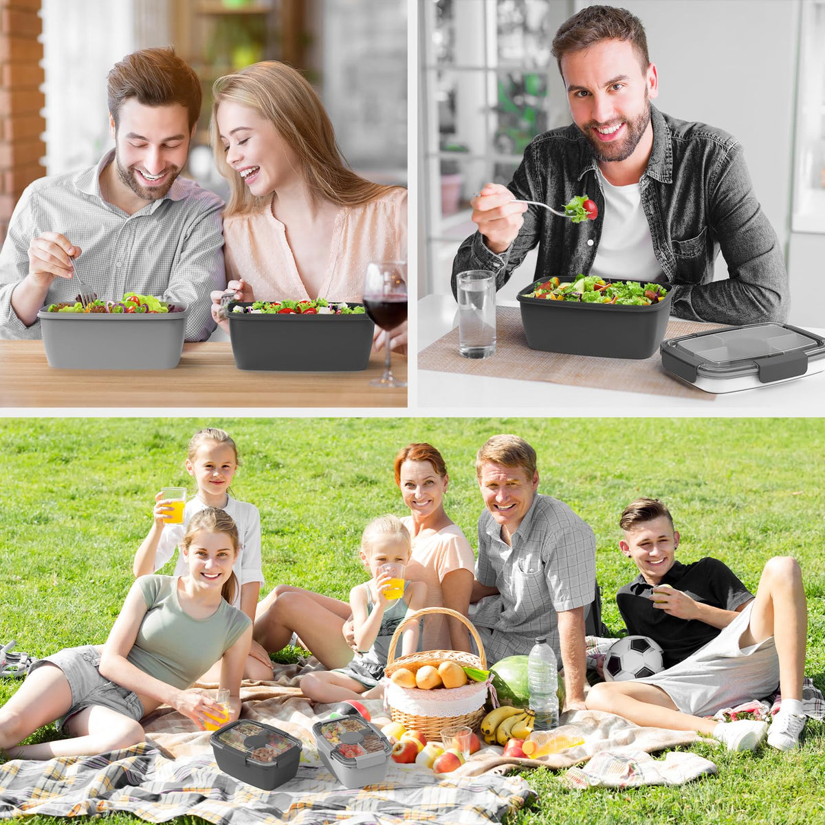 Cherrysea freezer-safe design preserves freshness for meals on the go.