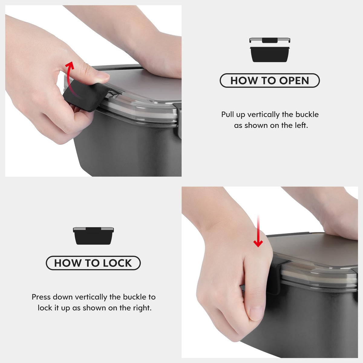 Cherrysea leak-proof lid with silicone seal prevents spills during transport.