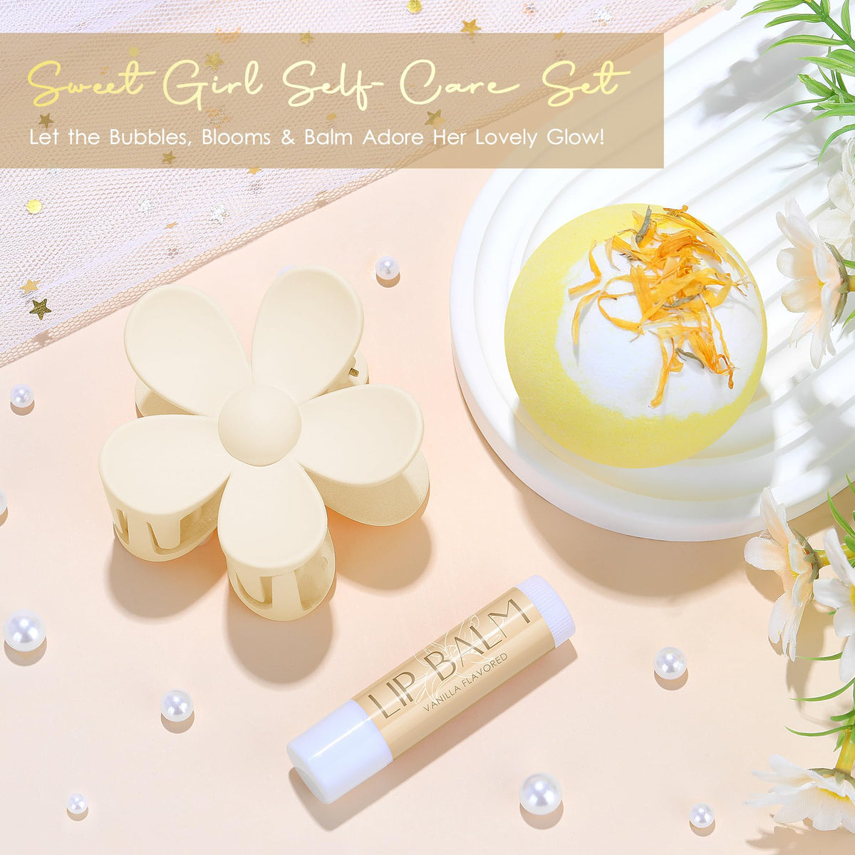 CHESACE flower hair clip adds playful detail to casual hairstyles