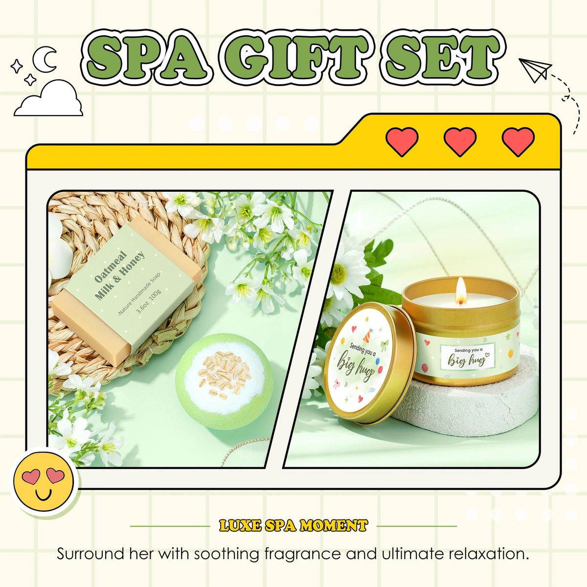 CHESACE gift basket cozy socks for warm, relaxing evenings at home.