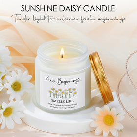 CHESACE New Beginnings scented candle to unwind after a long day.