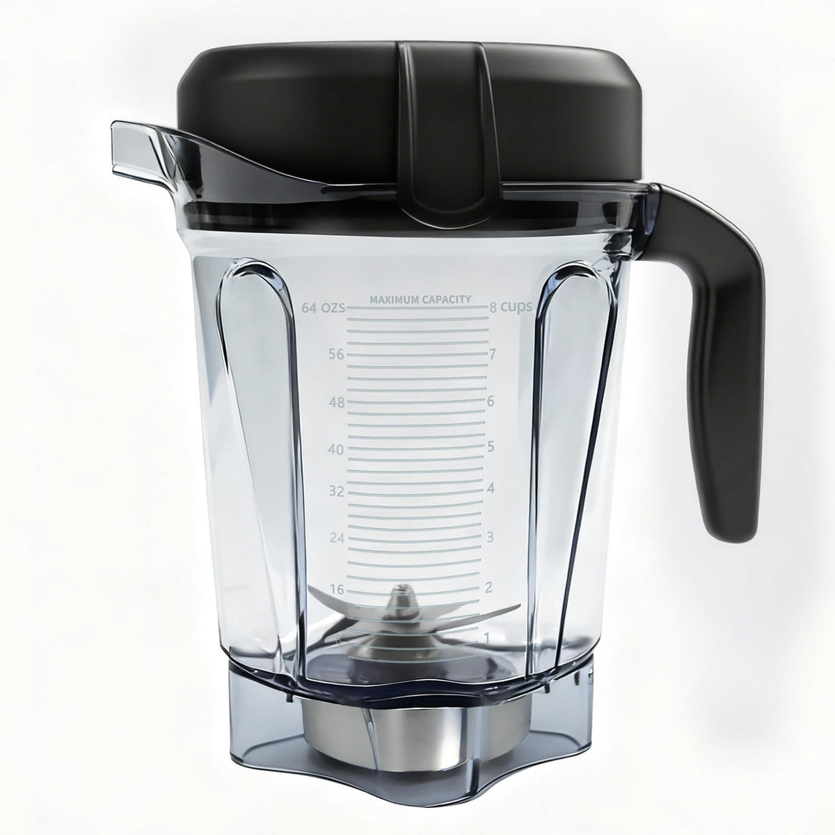 Cheuyeehui 64oz low-profile pitcher compatible with Vitamix in use.