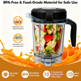 Cheuyeehui 64oz pitcher enables hot meals during blending.