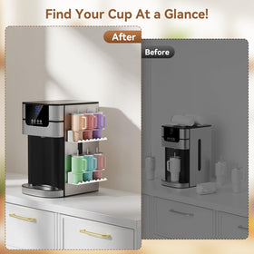 Chewlish water bottle organizer magnetic for easy access and flexible placement.