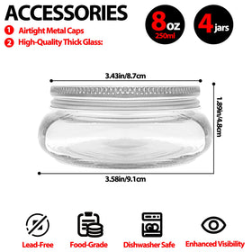 CHGShine silver screw-band lids provide a secure leakproof seal