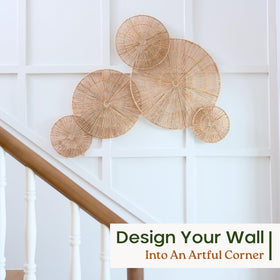 Chi An Home 7-inch wall plate accents small corners with natural charm.