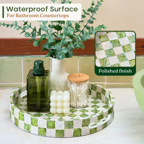 Chi An Home indoor decor tray highlighting handcrafted craftsmanship