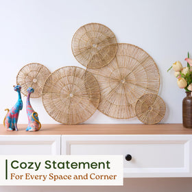 Chi An Home soft neutral boho decor group unifies spaces across walls.