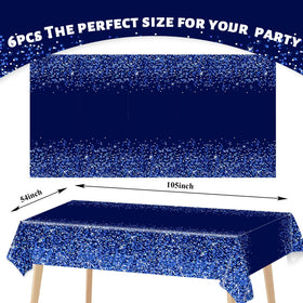 Chiazllta denim-diamonds theme decor adds vibrant color to party tables