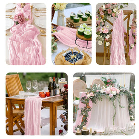 ChicToteDesigns table runner doubles as chair sash ornament for chic decor.