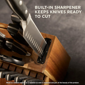 Chicago Cutlery Insignia ergonomic handles provide secure grip during extended prep.