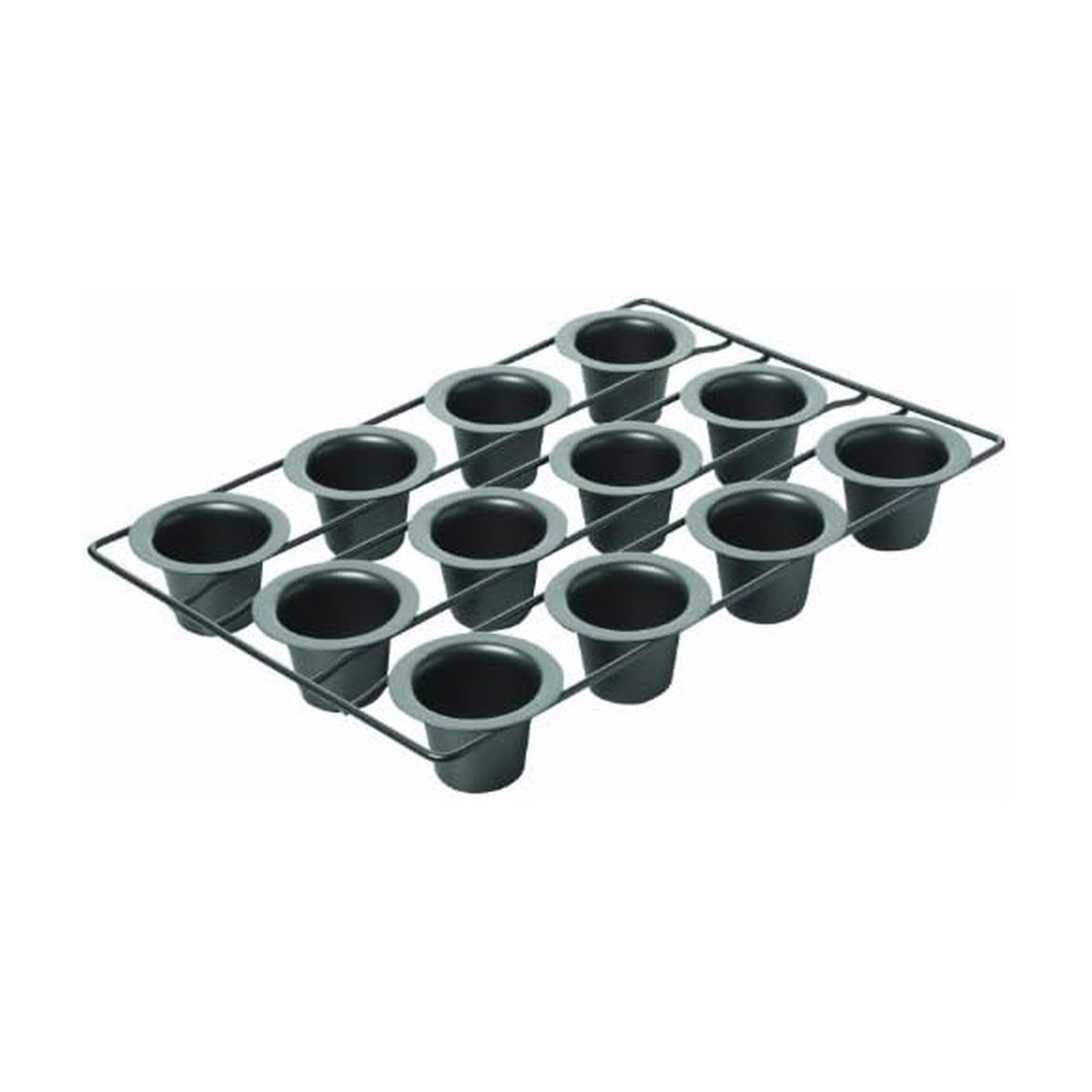 Chicago Metallic 26121 mini popover pan with connected wells for even browning