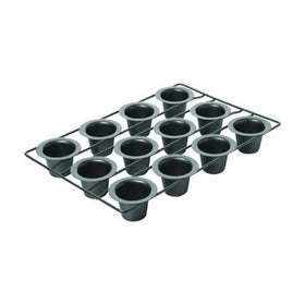 Chicago Metallic 26121 mini popover pan with connected wells for even browning