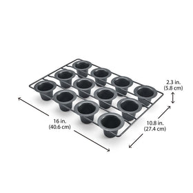 Chicago Metallic 26121 mini popover pan with nonstick coating for easy release