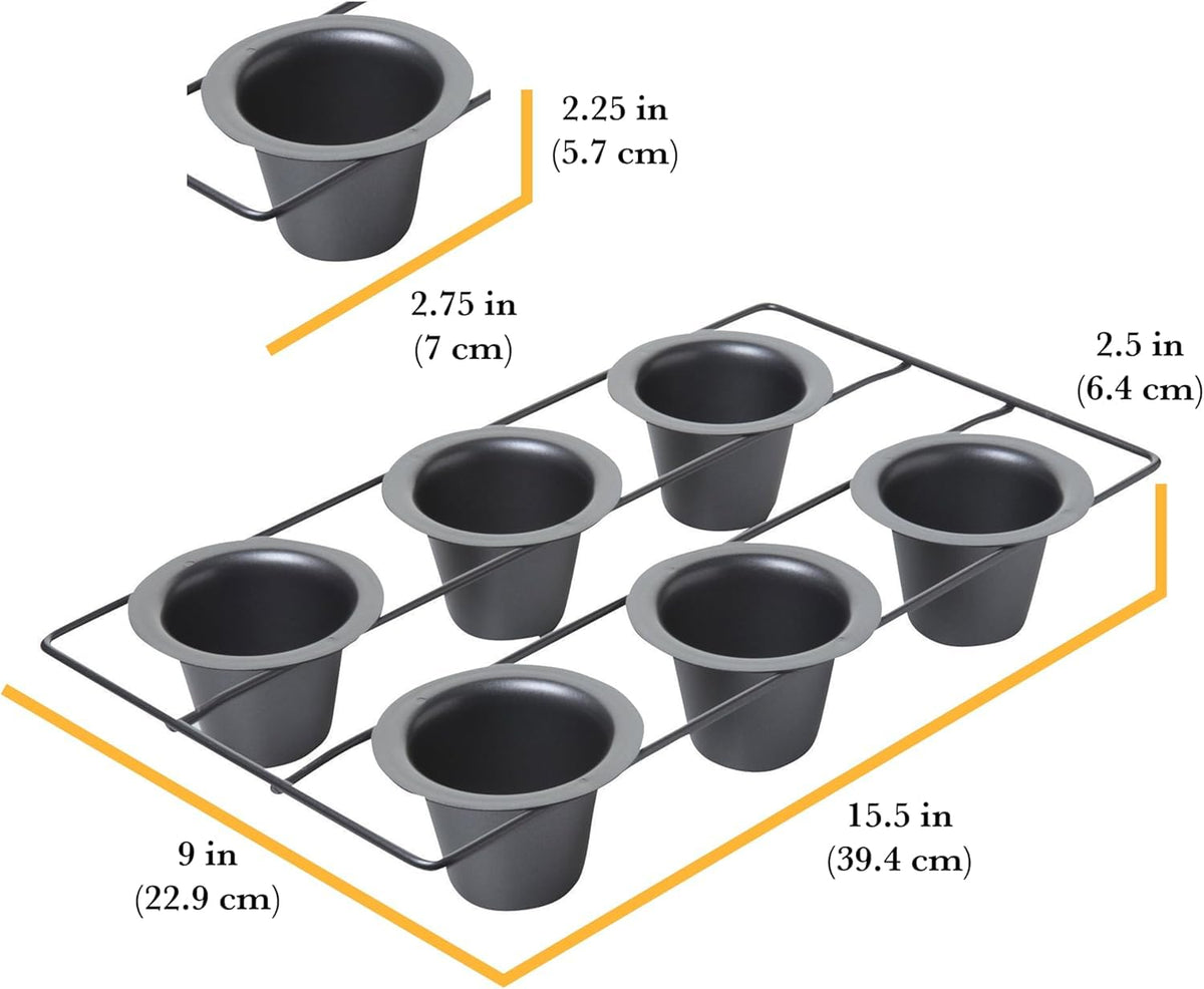 Armor-Glide coating on Chicago Metallic pan enables easy release and quick cleanup