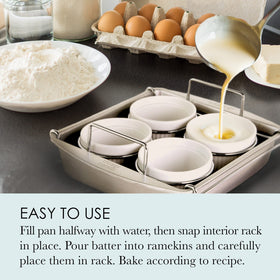 Dishwasher-safe Chicago Metallic components simplify cleanup after baking sessions
