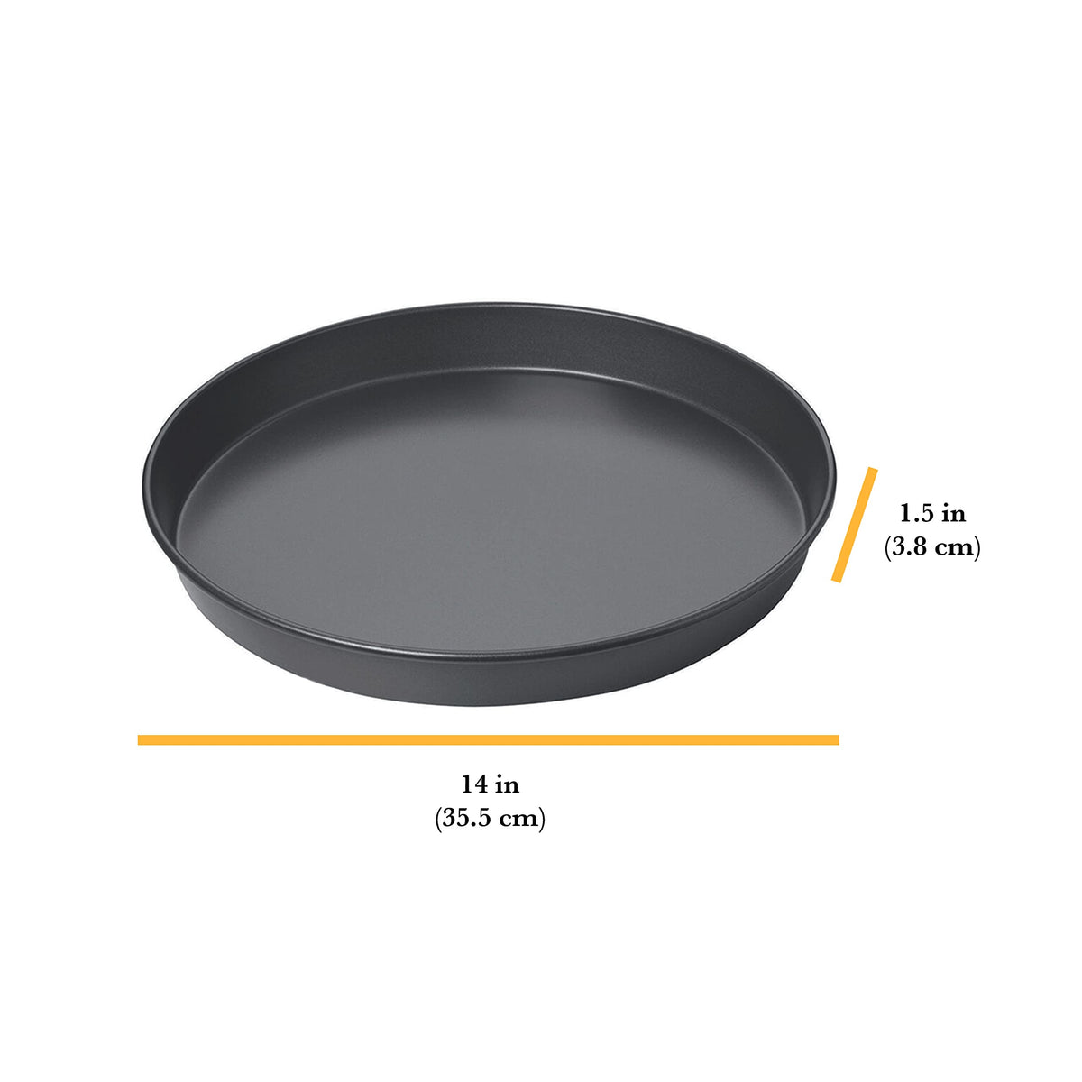 Chicago Metallic deep dish pan oven-ready profile highlighting even heat distribution