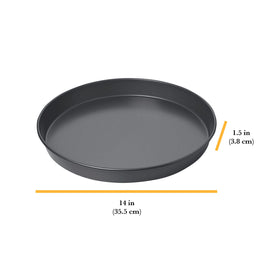 Chicago Metallic deep dish pan oven-ready profile highlighting even heat distribution