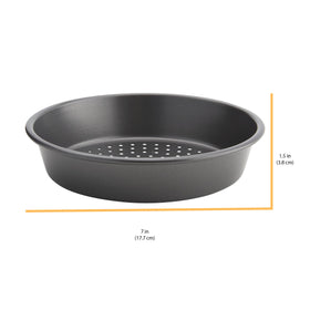 Chicago Metallic heavy-duty carbon steel pan delivers even heat and durability.