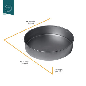 Chicago Metallic heavy-duty aluminum construction supports daily baking without warping.