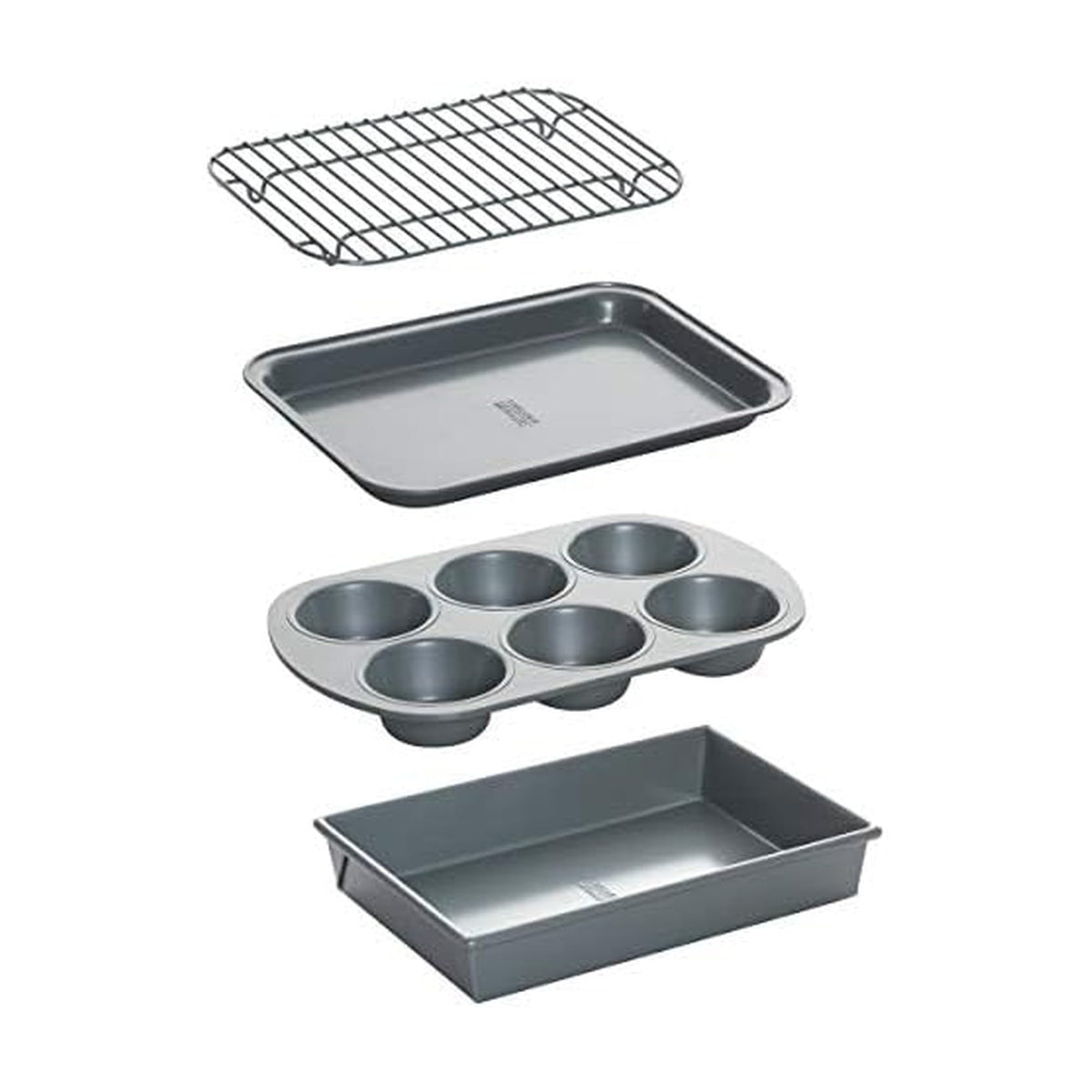 Chicago Metallic Professional 4-Piece Bakeware pan for even heat and reliable baking.