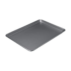 Chicago Metallic Professional non-stick baking sheet in flat lay for even heat distribution.