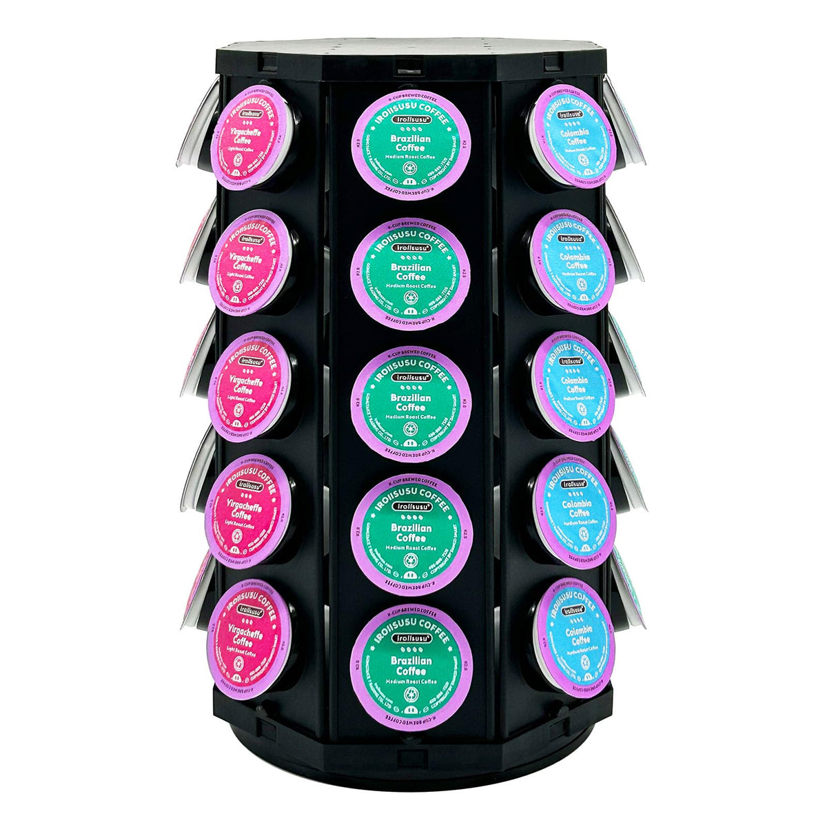 CHICBAKE K-Cup pod holder with 360-swivel base for effortless access.