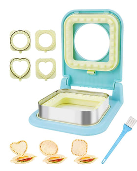 CHICHAUS 3-in-1 heart cutter shapes kid-friendly crustless sandwiches for lunch
