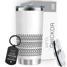 CHICKOR FTS tumbler exterior shows bold humor for desk or travel.