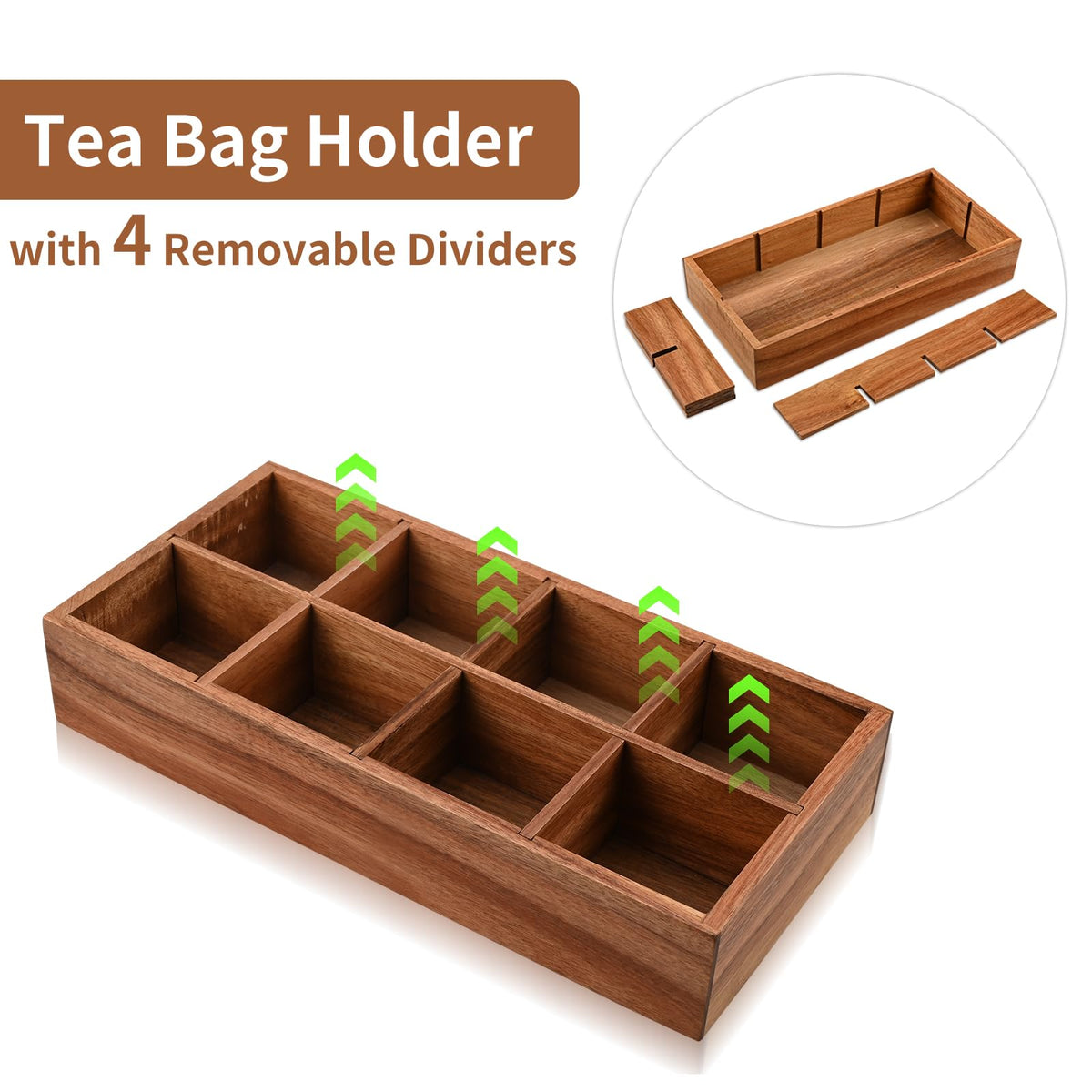 Chicvilla compact design keeps tea choices visible at a glance