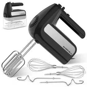 CHIDOLL 5-Speed Hand Mixer with turbo in black for versatile baking tasks