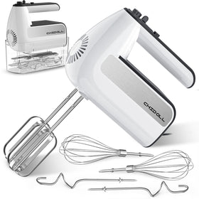 CHIDOLL hand mixer with turbo-button for quick blending in the kitchen