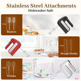 CHIDOLL stainless steel attachments for durable, dishwasher-safe cleaning