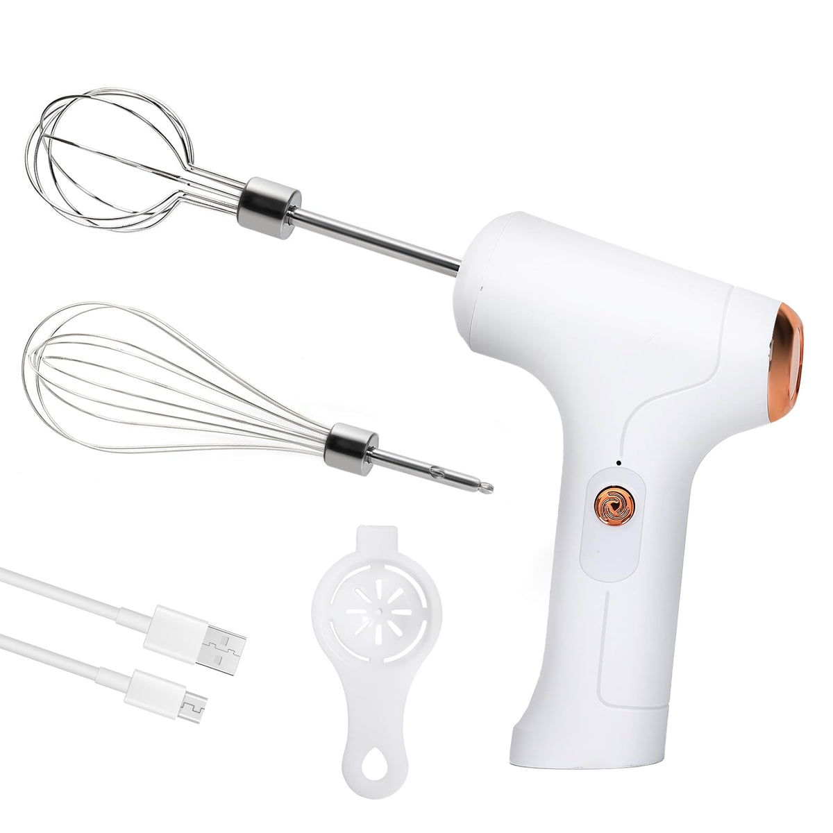 Chidoyii cordless hand mixer with ergonomic handle for comfortable use.