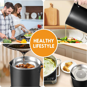 Chihee 2L capacity grease container stores and strains used oil.