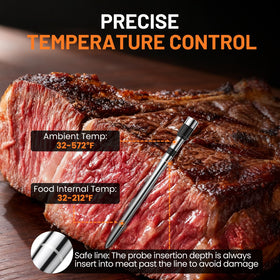 Chihod high-accuracy sensors provide reliable temperature readings for grills and roasts
