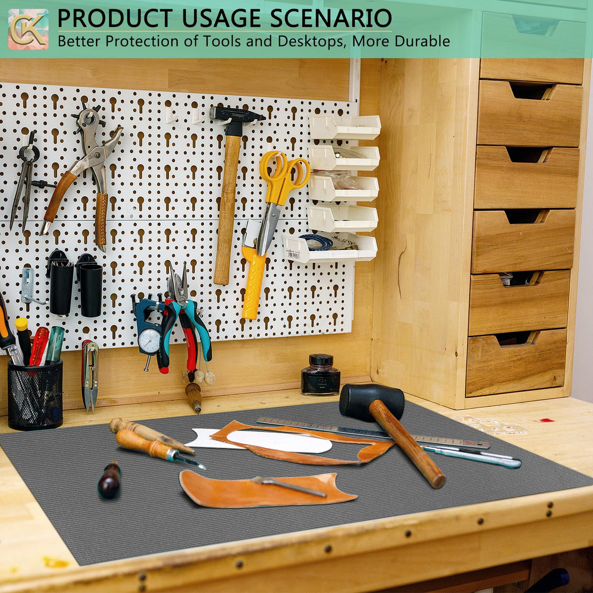 ChiKiner heavy-duty foam tool mat offers reliable protection in busy workshops.