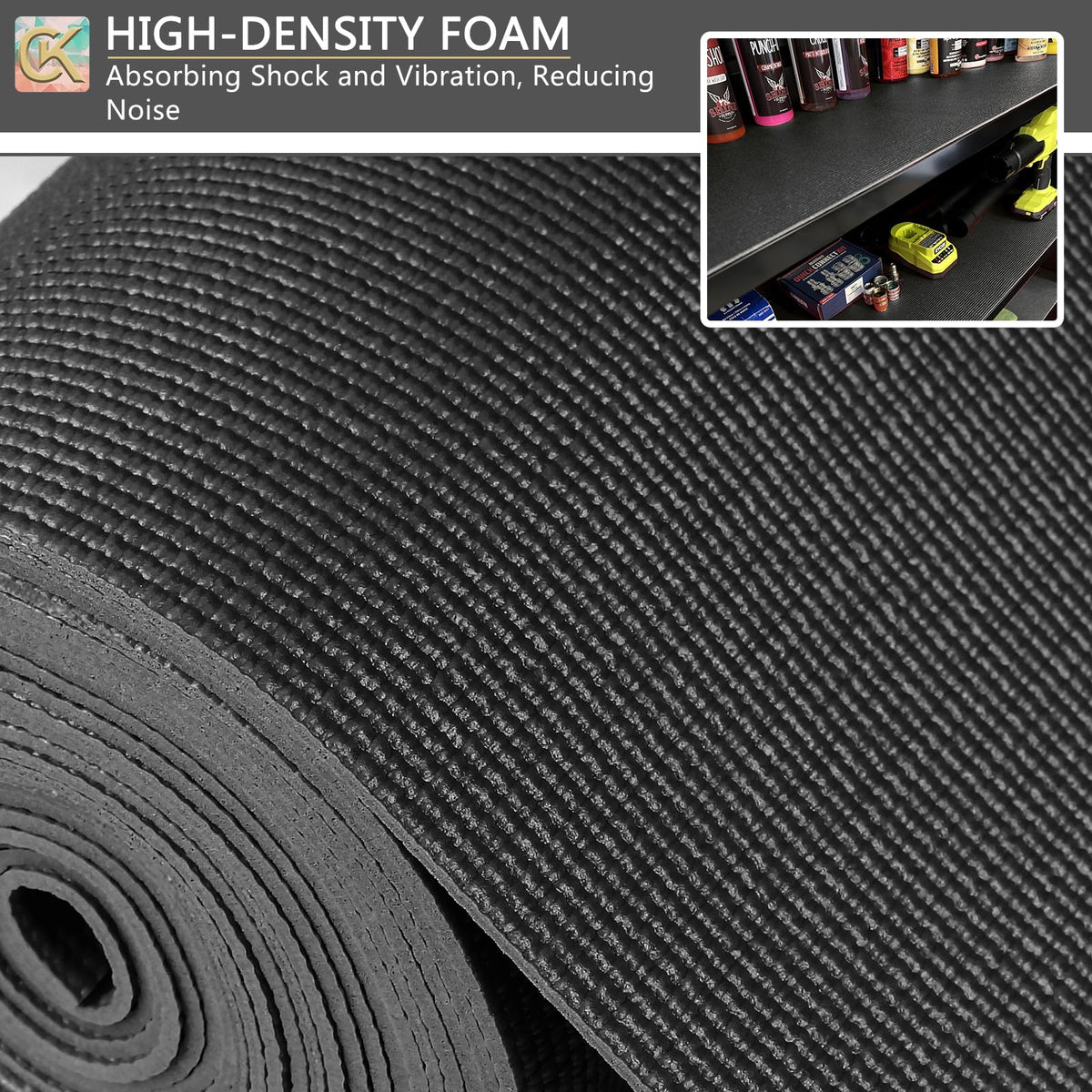ChiKiner high-density foam pad protects tools and reduces vibration