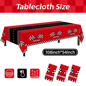 Childom checkered pattern party decorations for a race theme setup