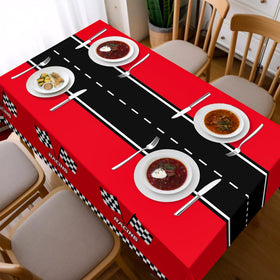 Childom durable material tablecloth for race car events