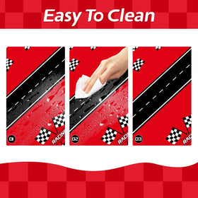 Childom race car birthday tablecloth rectangular to fit long tables