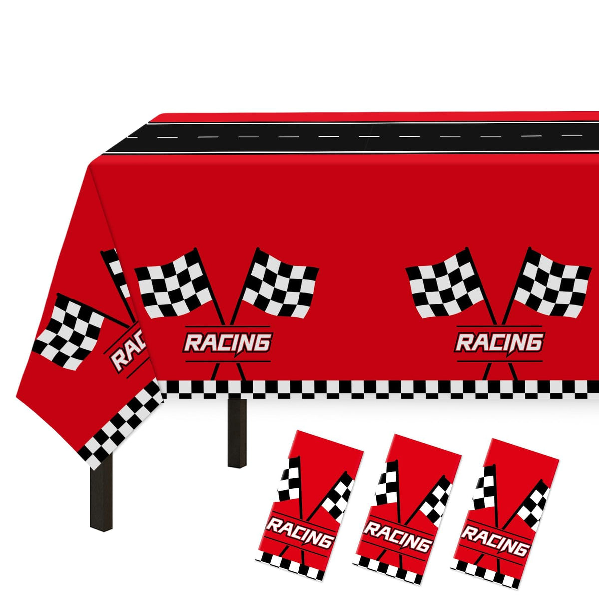 Childom race car decorations suitable for indoor or outdoor venues