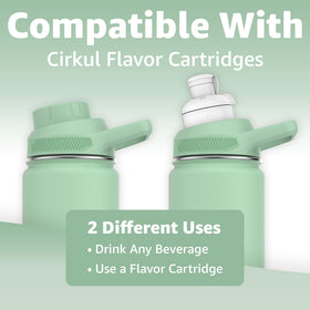 Chill Oasis lid showing wide-mouth compatibility for easy filling.