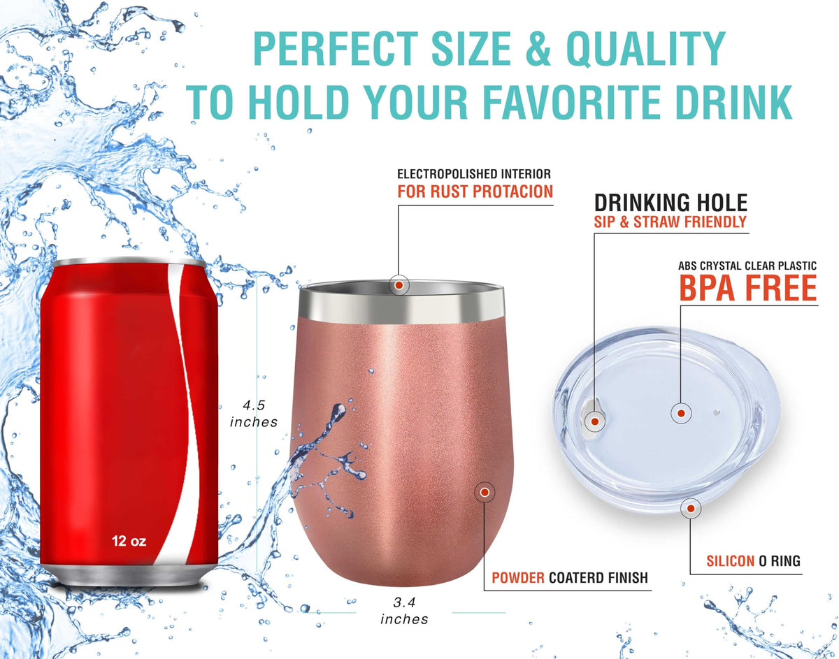 CHILLOUT LIFE double-wall vacuum insulation preserves cold or hot drinks for hours