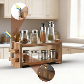 Chilinii solid wood construction adds farmhouse charm to kitchen and office.