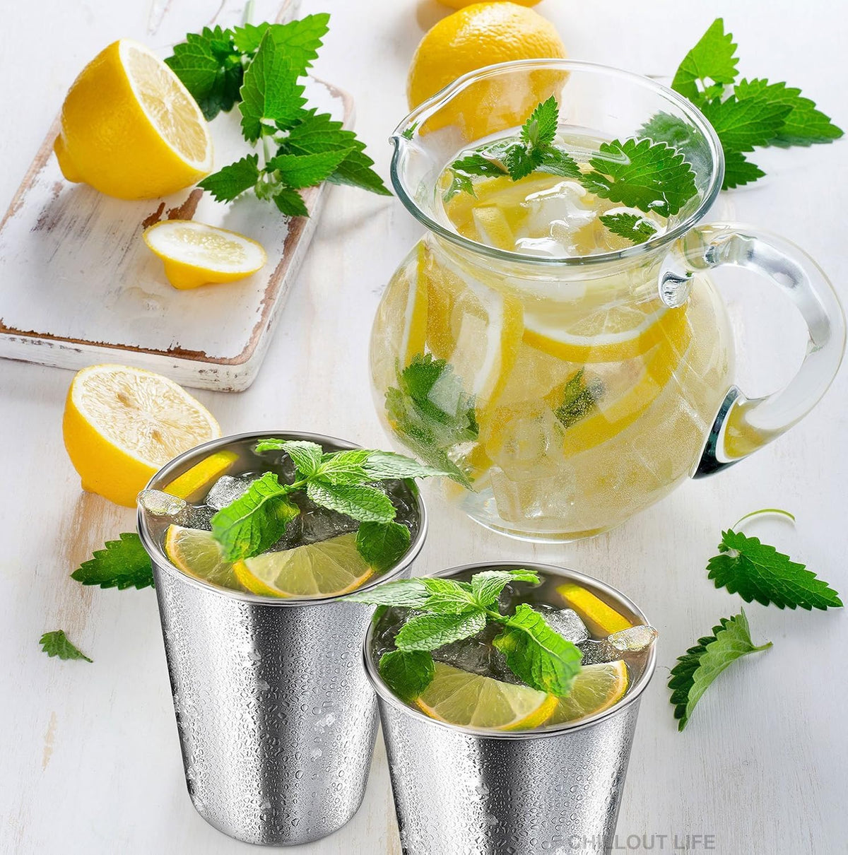 CHILLOUT LIFE cups ideal for camping, picnics, and travel adventures.