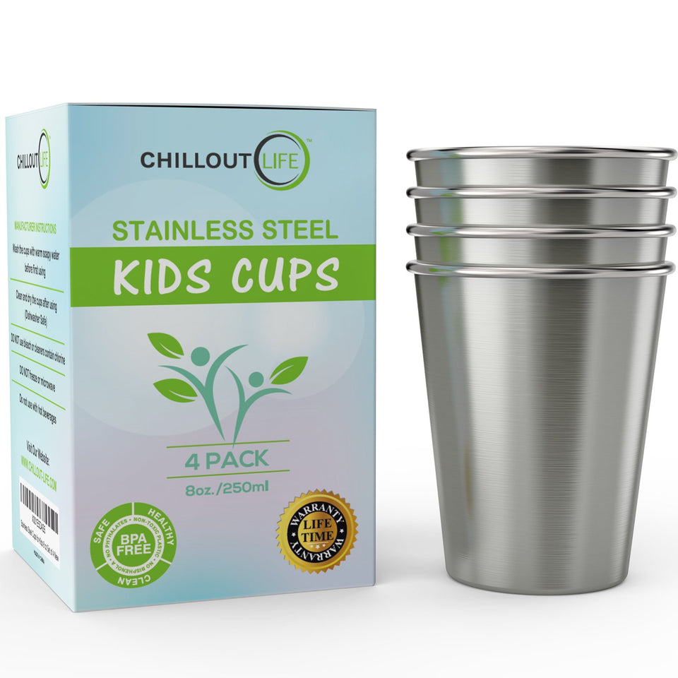 CHILLOUT LIFE 8oz kid cup front view, ideal for daily use