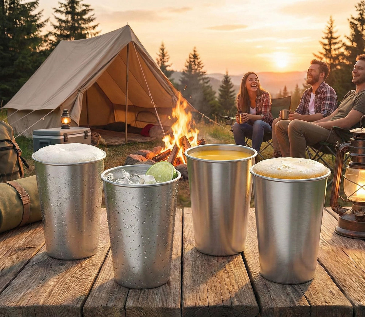 CHILLOUT LIFE 4-pack fits kids’ drinks and family beverages indoors or outdoors.