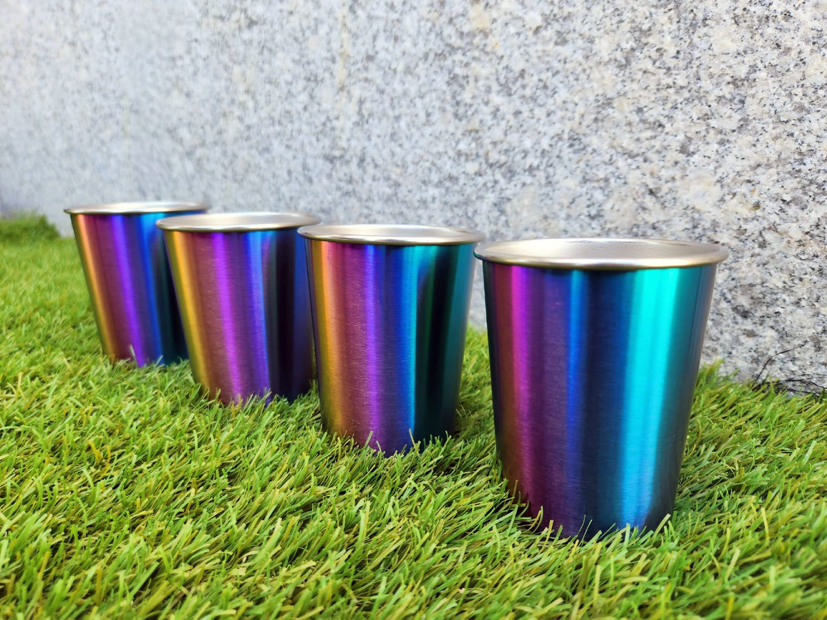 CHILLOUT LIFE silicone-lid compatible cups keep beverages covered.