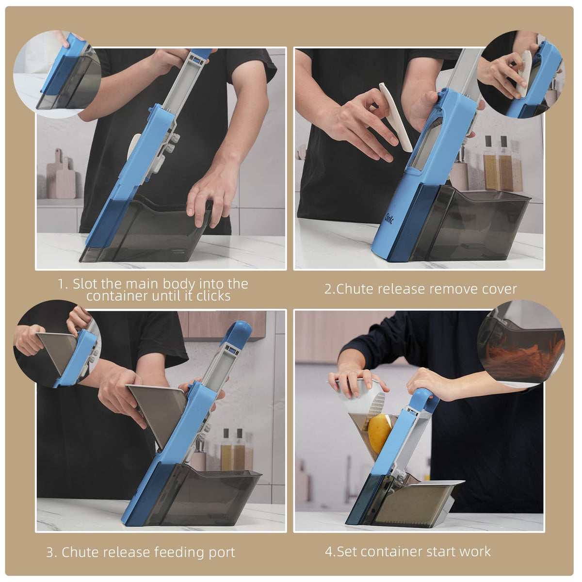 ChinKc collapsible design for easy cleaning and storage.